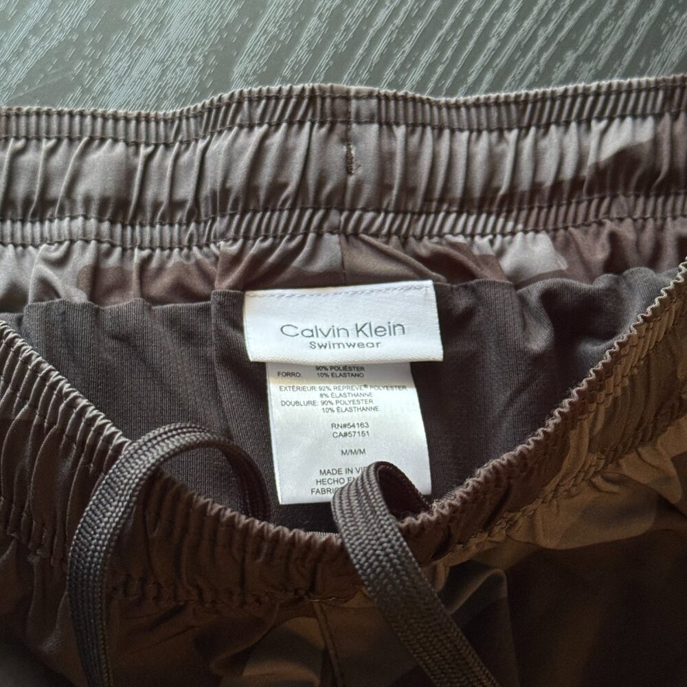 Men's 7 Inch Calvin Klein Swim Trunks - Picture 3 of 5
